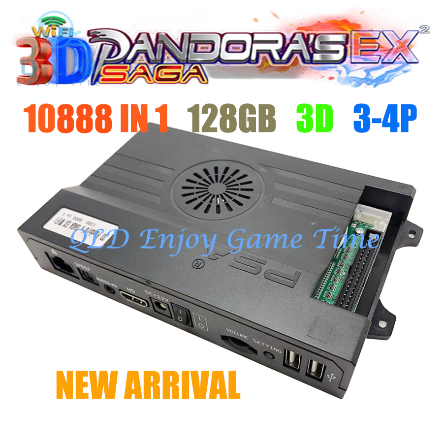 Trackball Controller Arcade - 128gb 3d pandora saga ex2 caixa