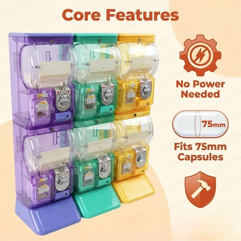 Máquina Gashapon Transparente  - Arcade Vending Machines avaliação e preço