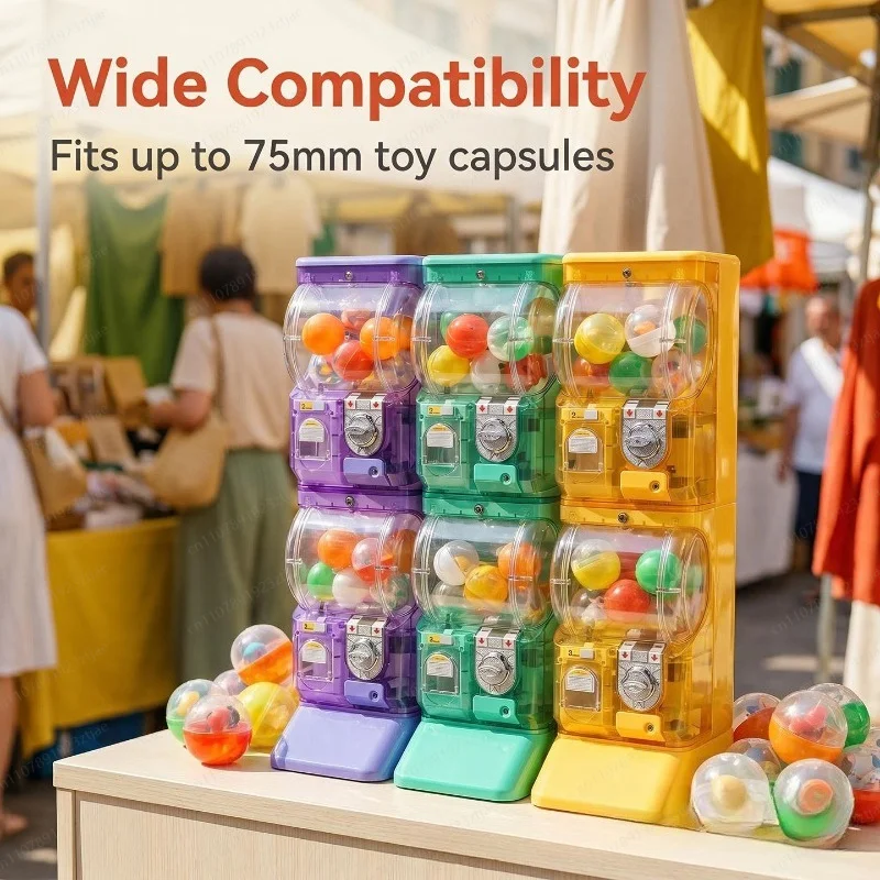 Máquina Gashapon Transparente  - Arcade Vending Machines avaliação e preço